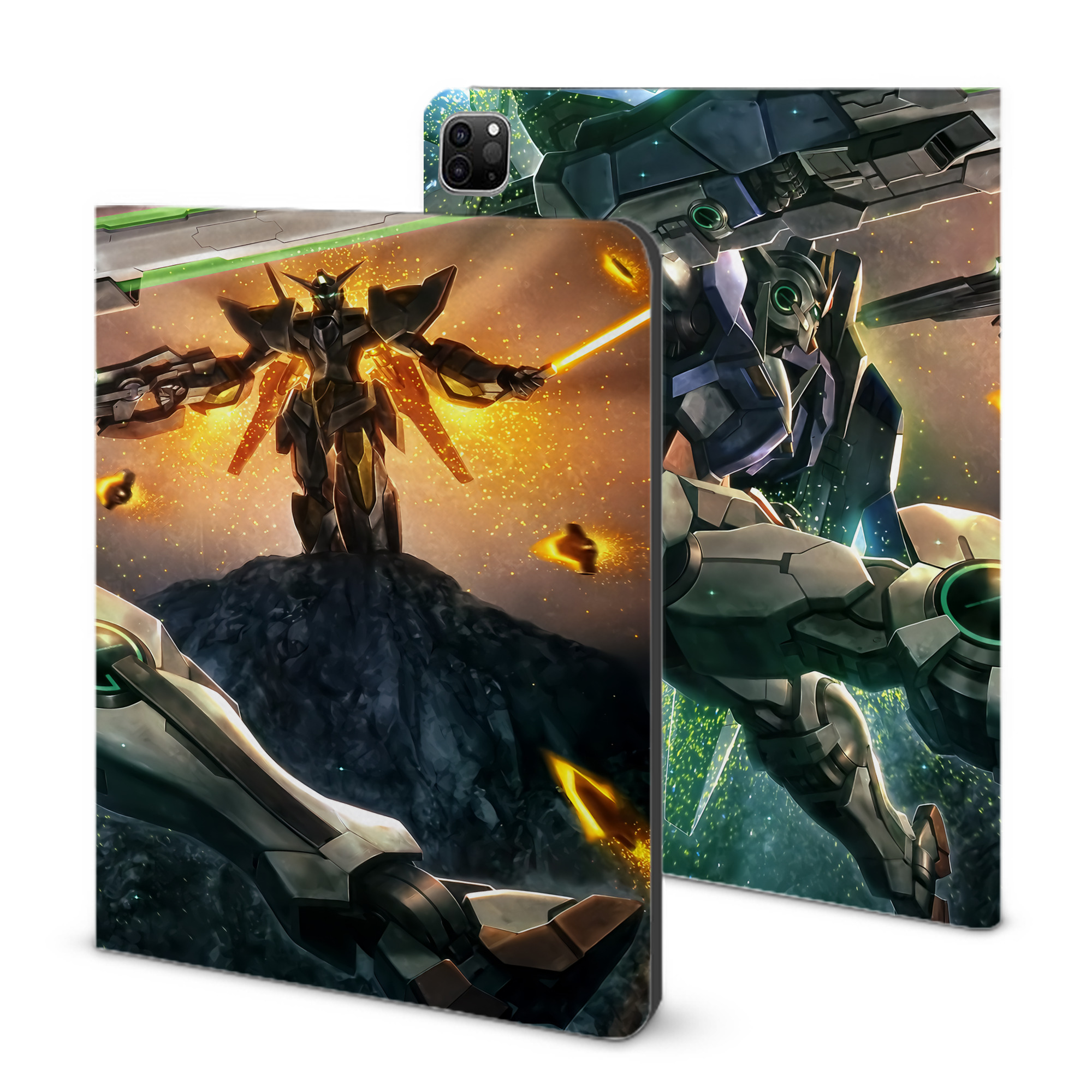 （画像用） 機動戦士ガンダム Mobile Suit Gundam IPad ケース ブック型 PUレザー TPU 耐衝撃 軽量 薄型 ペン収納なし 全面保護 IPad 各モデル対応